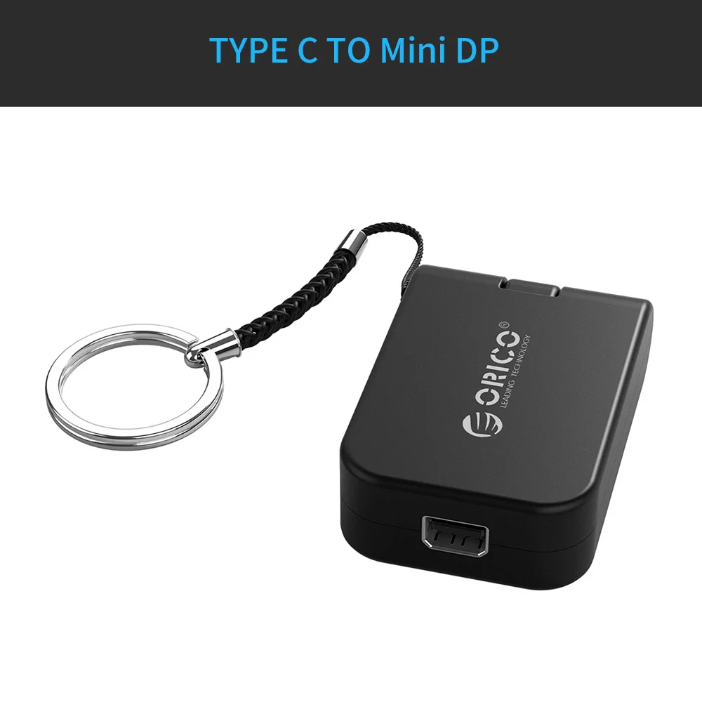ORICO Тип с разъемами типа C и HDMI/VGA/DP/дисплейный порт MiniDP типа «адаптер для MacBook samsung Galaxy S9 S8 Note 9 huawei мини конвертер, usb-адаптер C концентратор usb - Цвет: Mini DP