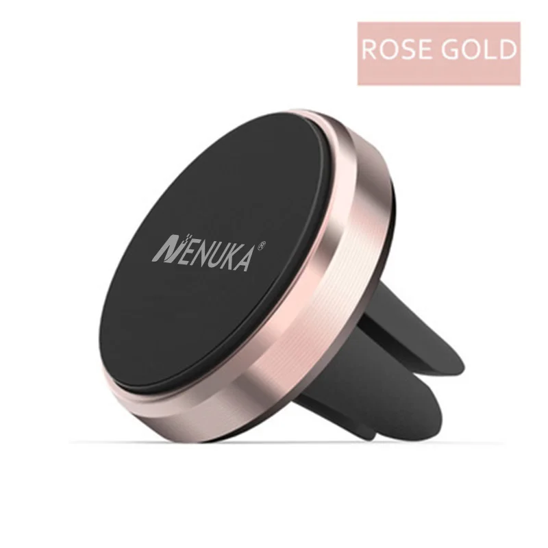 Rose Магнитный автомобильный держатель Nenuka для телефона iPhone, samsung, huawei, Магнитная подставка, поддержка вентиляционного отверстия, универсальный держатель для Xiaomi, htc, sony - Цвет: Rose