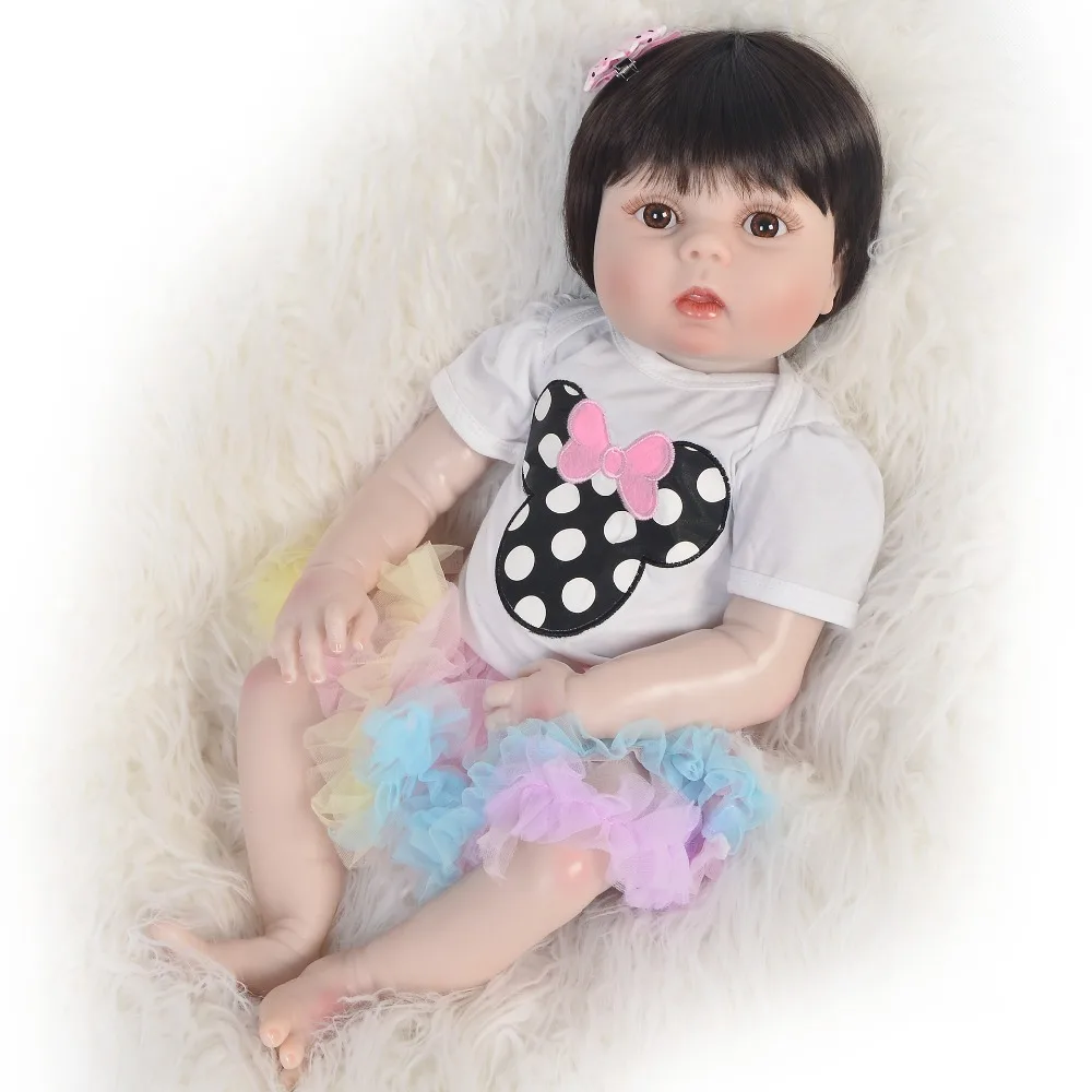 KEIUMI 57 см Реалистичная кукла Reborn ручная работа полностью силиконовая Baby очень