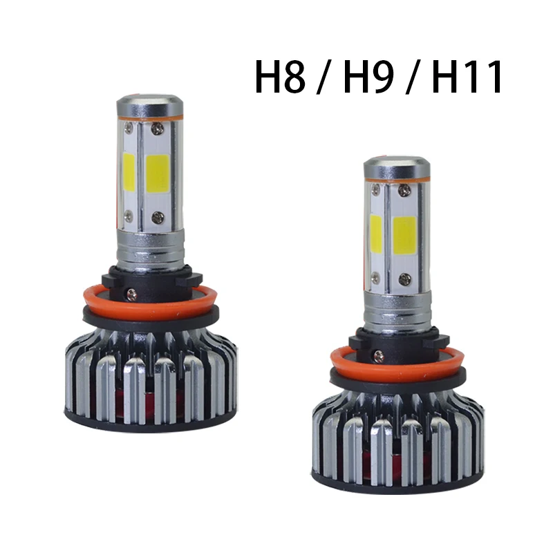 

2X Matrix with four sides 12000lm H8 H11 fog lights H7 H4 LED lamp CANbus 9005 9006 80W running light for auto 12V Low & Hi beam