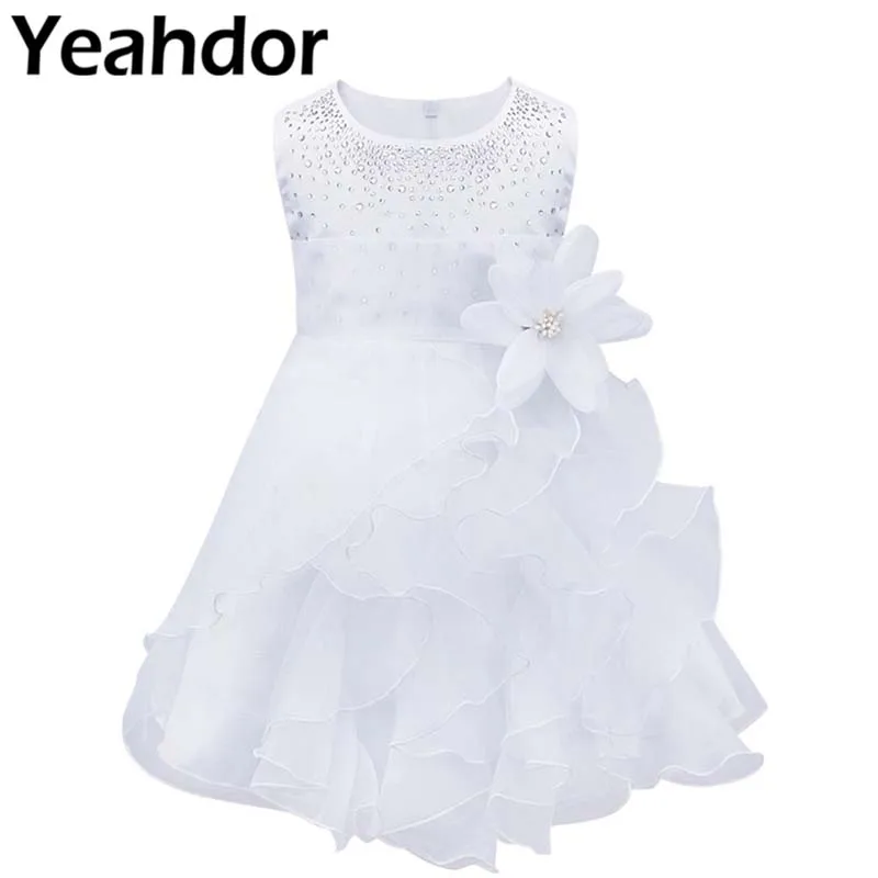 Для маленьких девочек платье на крестины для крещения новорожденных пачка без