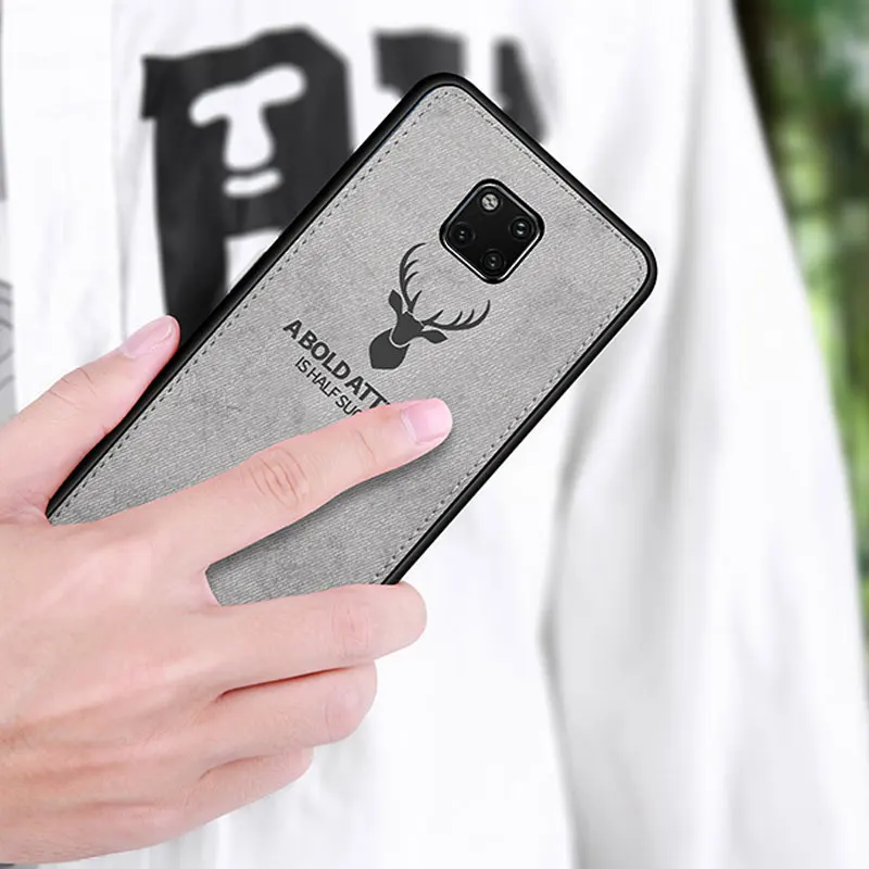 Для Huawei Honor 8X Max 6X Note10 Play 8 8c 9 10 Lite V9 V10 7X Ретро узор олень тонкая ткань мягкий ТПУ