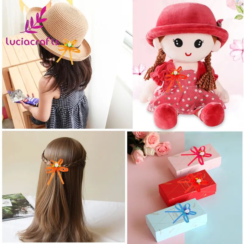 Lucia crafts приблизительно 40 60 мм разные цвета модные мини головные уборы с бантом для