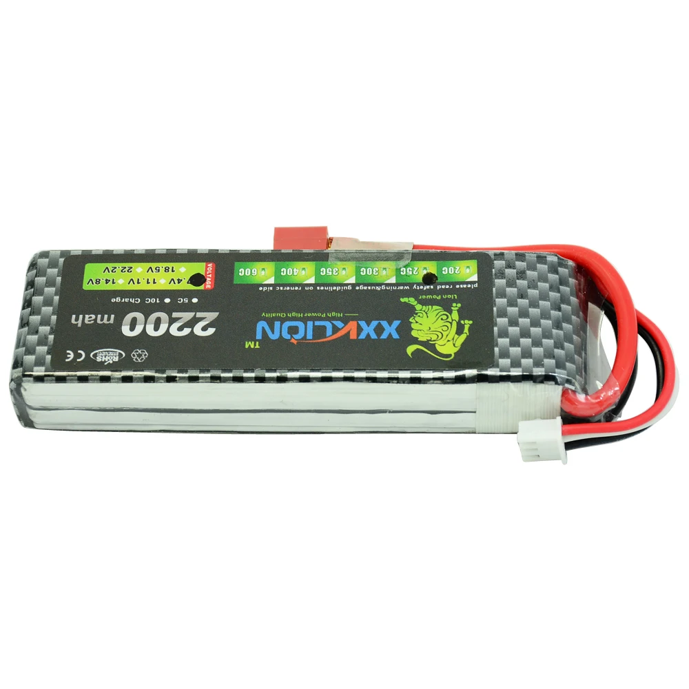 2 шт. XXKLION RC батарея для вертолета 7 4 v 2200 mAh 25C 30c 35c 40c s радиоуправляемый самолет