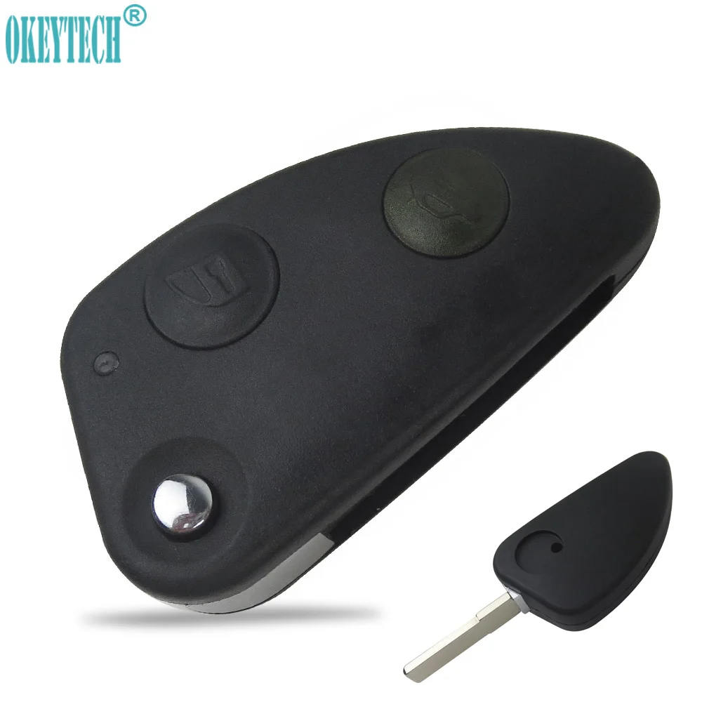 OkeyTech флип чехол для дистанционного ключа от машины Alfa Romeo 147 156 GT 2 кнопки без