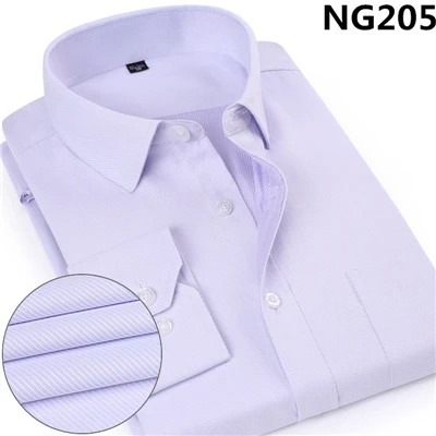 VISADA JAUNA, хит, однотонная мужская рубашка, Повседневная, Camisa de Manga Comprida, приталенная рубашка, деловая, Camisa Masculina Fino, 5XL, N5824 - Цвет: NG205