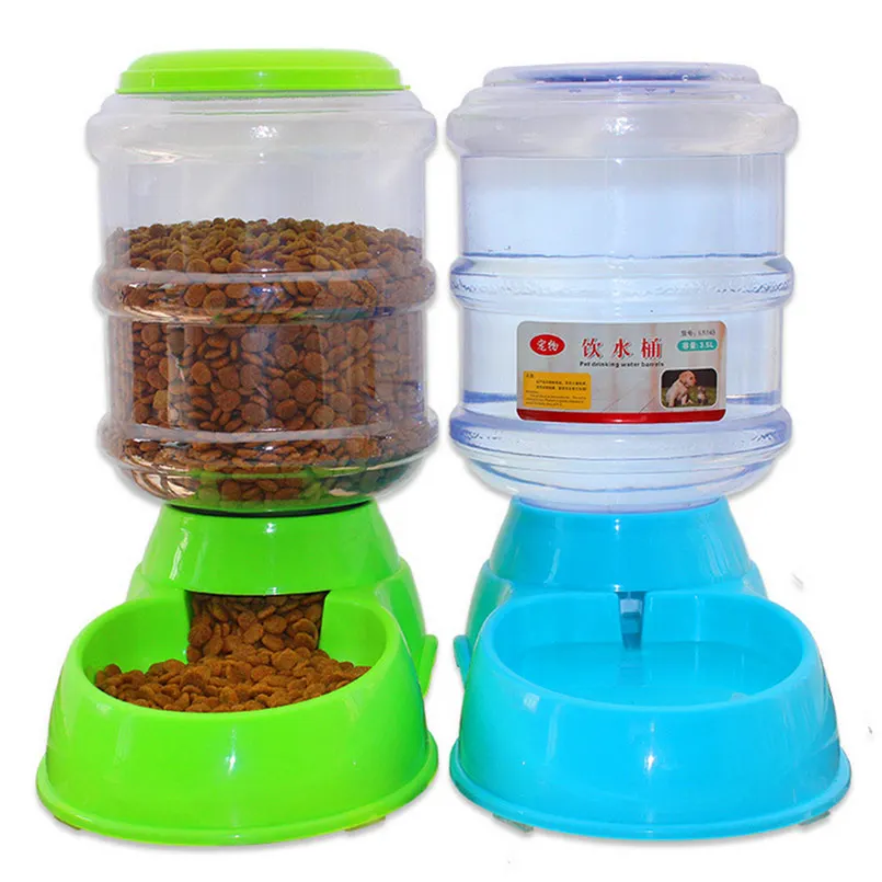 3.5л большой корм для собак Диспенсер воды миски питатель домашних животных