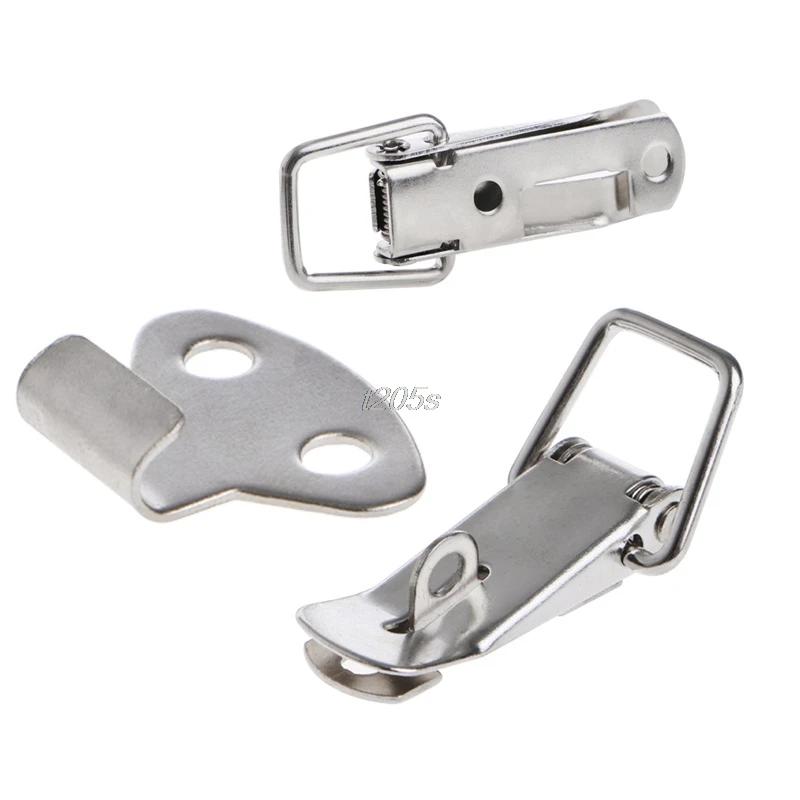 4 Pcs Hardware Cabinet Boxes Spring Loaded Latch Catch Toggle Hasp | Обустройство дома
