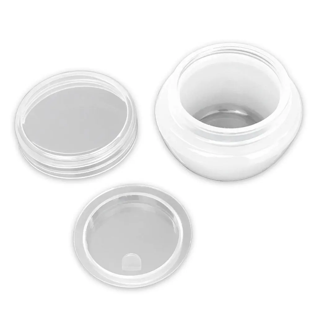 5PCS x 5g 10g 20g 30g Small Sample Containers Jars Pots w/ Lids Cases for Cream Lotion Cosmetic Makeup Oils Lip Balms Pigments