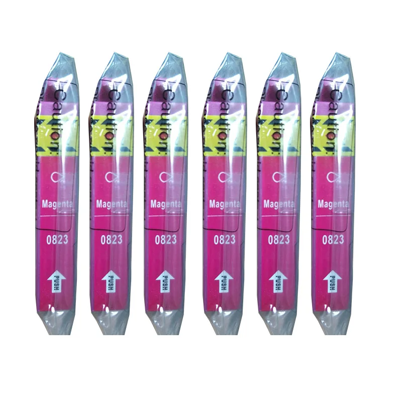 6x T0823 Magenta full Ink Cartridges For Epson R270 R390 TX650 T50 T59 RX590 TX700W TX800W TX720 TX700 TX800 RX610 | Компьютеры и офис