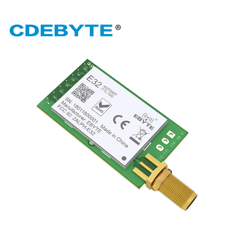 Антенна LoRa для дальнего диапазона UART SX1278 433 МГц 100 мВт SMA IoT uhf E32 433T20DT беспроводной