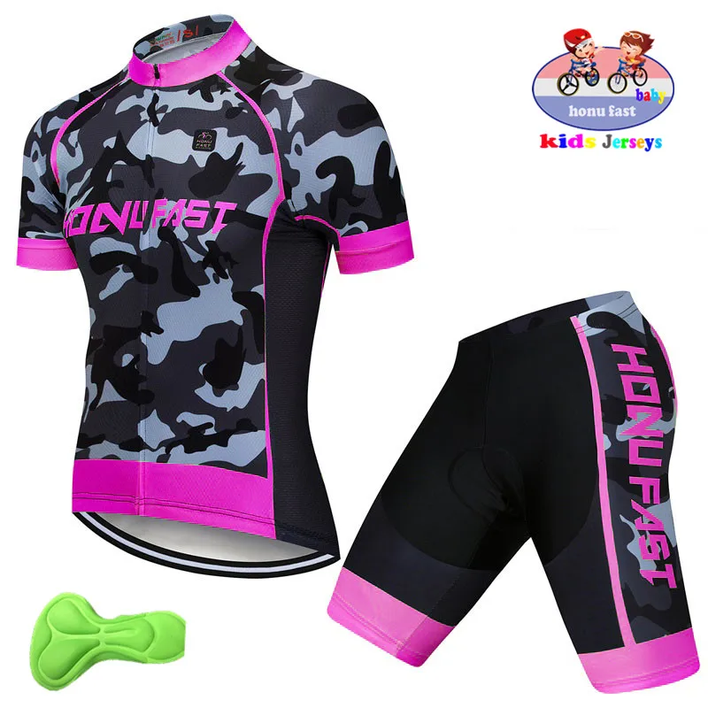 Normal cycling set Nvvtrek/ г. летняя камуфляжная детская велосипедная футболка с короткими рукавами, детский велосипед, MTB одежда, одежда для велоспорта - Цвет: Normal cycling set
