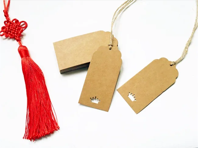 50 шт. крафт императорская корона подарочные бирки свадебное дерево подарок бирка