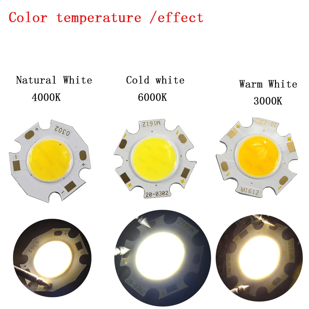 10 шт. COB 12 Вт 3 5 7 led cob Чип источника света 300 мА боковой 11 мм Точечный светильник s