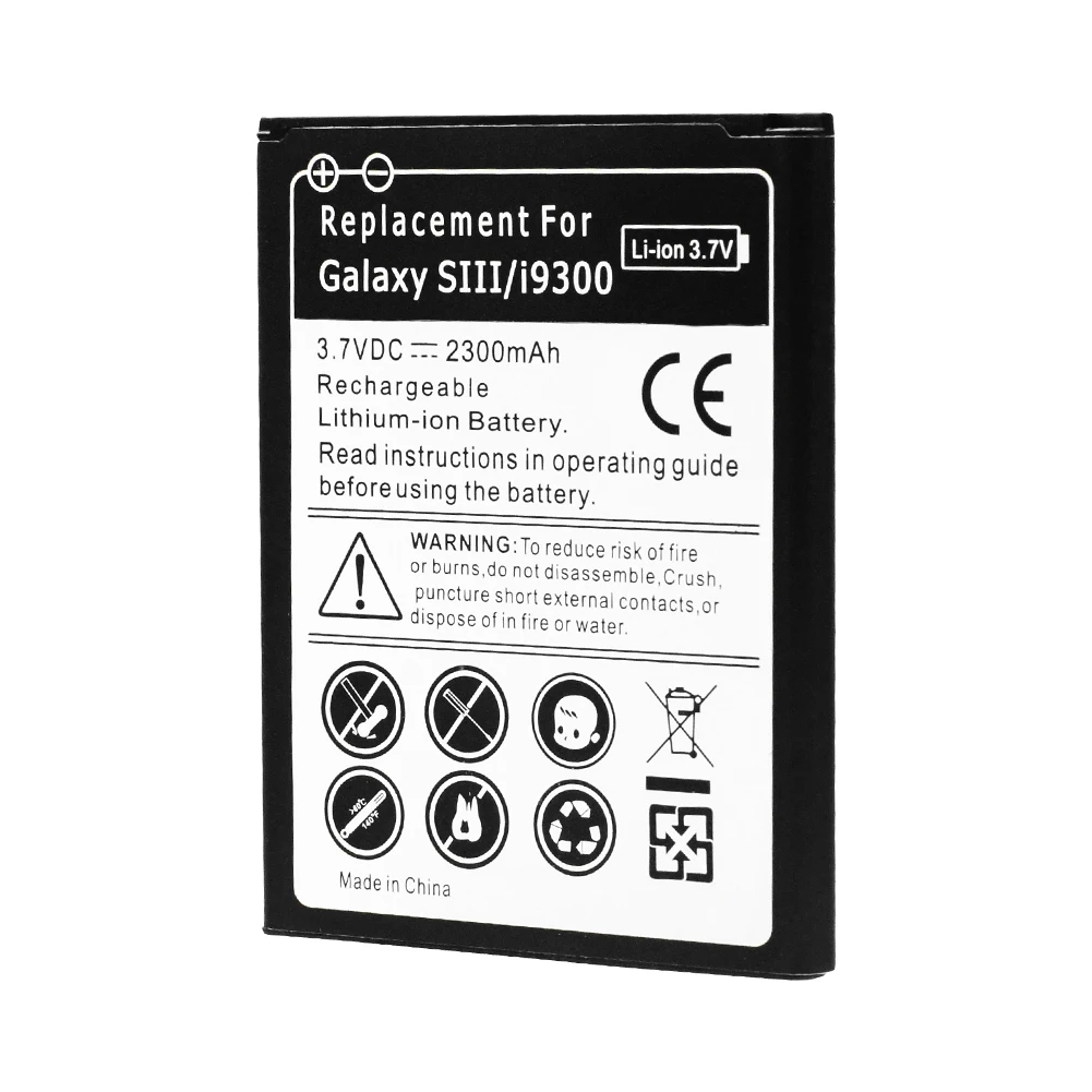 Прочный 3,7 V 2300mAh литий-ионный аккумулятор для samsung Galaxy S3 GT-i9300 I747