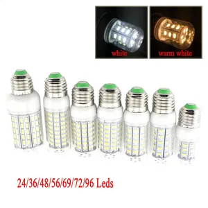 AC 220V светодиодсветодиодный лампа-кукуруза теплый белый свет E27 SMD573024 36 48 56 69 72 96 Светодиодный s люстра Свеча прожсветильник Тор украшение дома