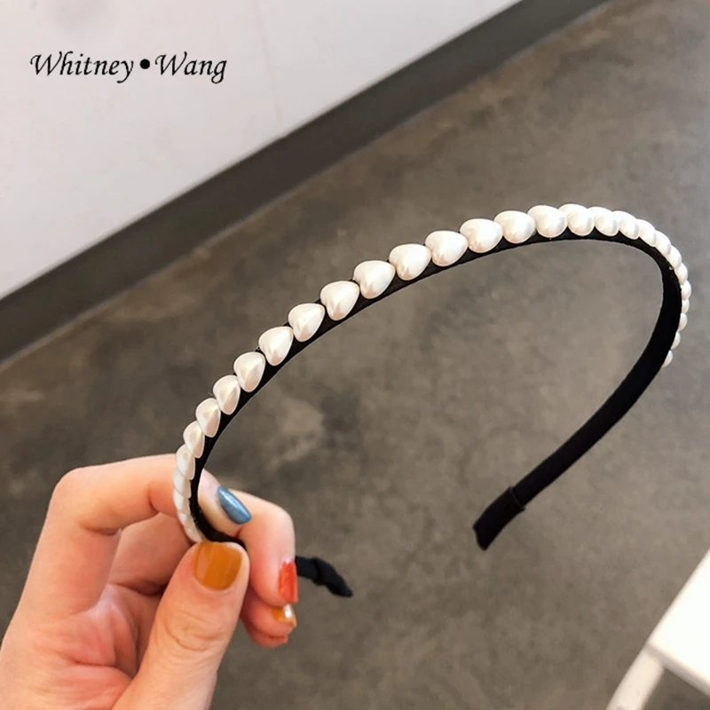 WHITNEY WANG корейский стиль повязка для волос женщин сладкое сердце головная