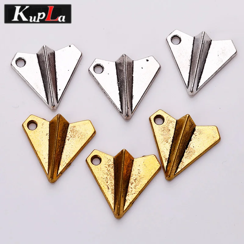 Kupla винтажные металлические маленькие амулеты для самолета оригами модные DIY