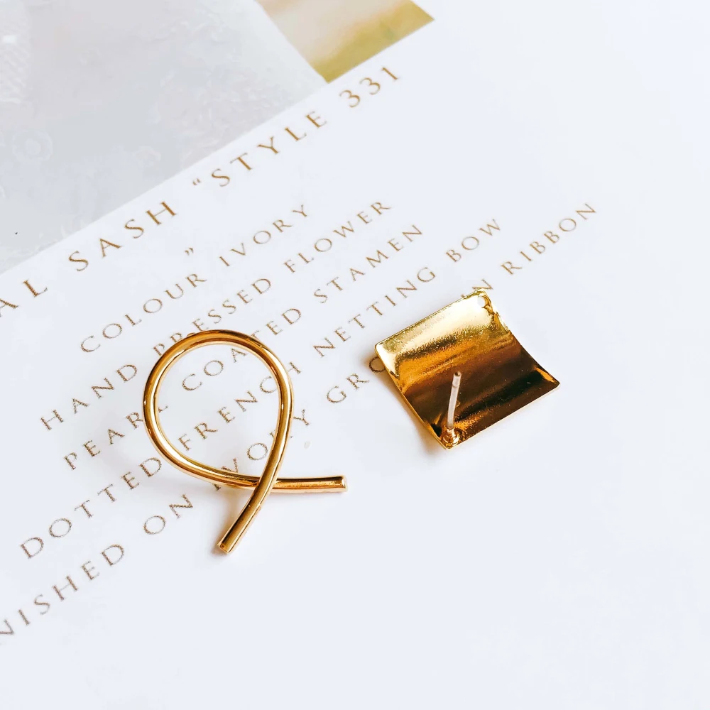 KC Позолоченные серьги-гвоздики аксессуары для женщин и девочек компоненты