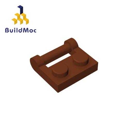 BuildMOC 48336 1x2 детали для строительных блоков DIY логотип развивающие творческие подарочные игрушки - Цвет: M0451-13