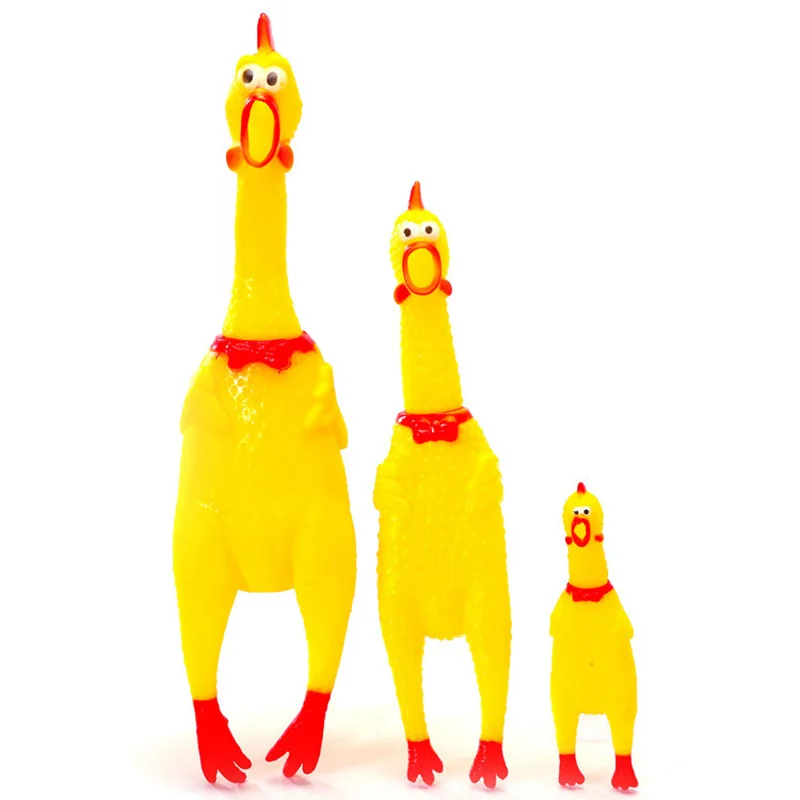 30 см 17 41 кричащий цыпленок Squeeze игрушка со звуком животных собака игрушки Shrilling