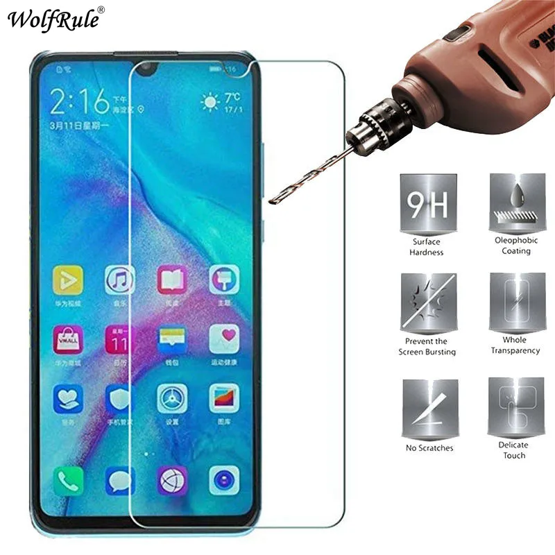 2 uds para vidrio Huawei Y5 2019 Protector de pantalla de vidrio templado para Huawei Y5 2019 pel&iacute;cula protectora del tel&eacute;fono 5,71''-1