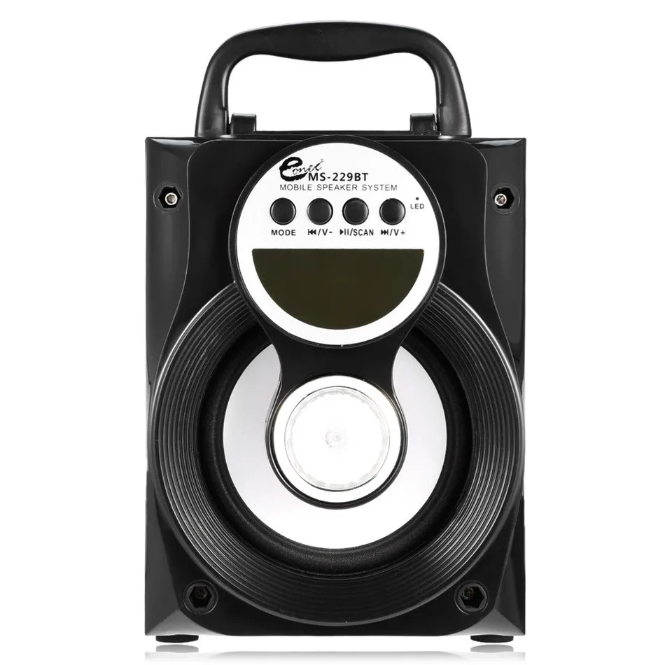 Original Loudspeaker Redmaine MS 229BT MS- Portable Bluetooth Speaker Bass LED Backlight FM AUX Input | Электроника