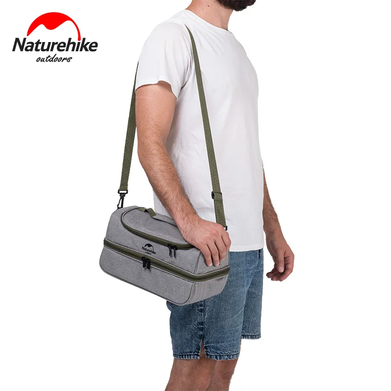 Переносная коробка для ланча Термосумка для пищи Naturehike большая емкость термо-кулер сумка на плечо для мужчин женщин на открытом воздухе пикника барбекю