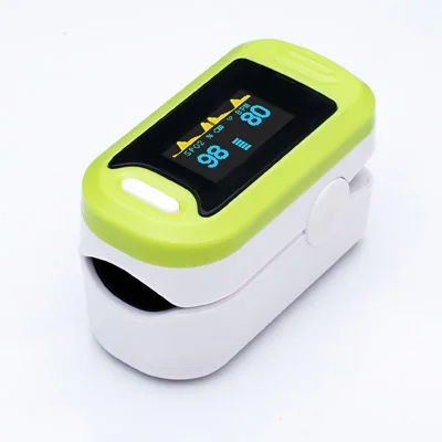 green Yongrow OLED Пульсоксиметр цифровой детский пальцевой оксиметр измеритель насыщения крови кислородом портативный Пульсоксиметр - Цвет: green