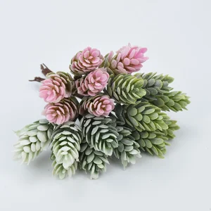 Искусственные растения, искусственные цветы, ананас, трава для рукоделия, подарок сделай сам, Рождественская гирлянда, Новогодние декоративные аксессуары, 6 шт.упаковка