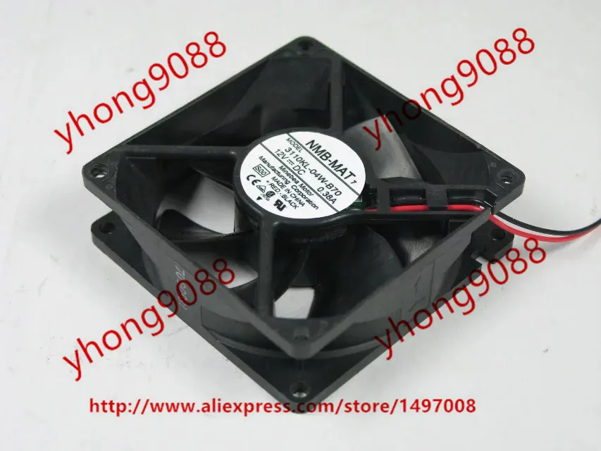 NMB-MAT 3110KL-04W-B70 S00 DC 12V 0.38A 2-проводной 80x80x25 мм вентилятор охлаждения сервера