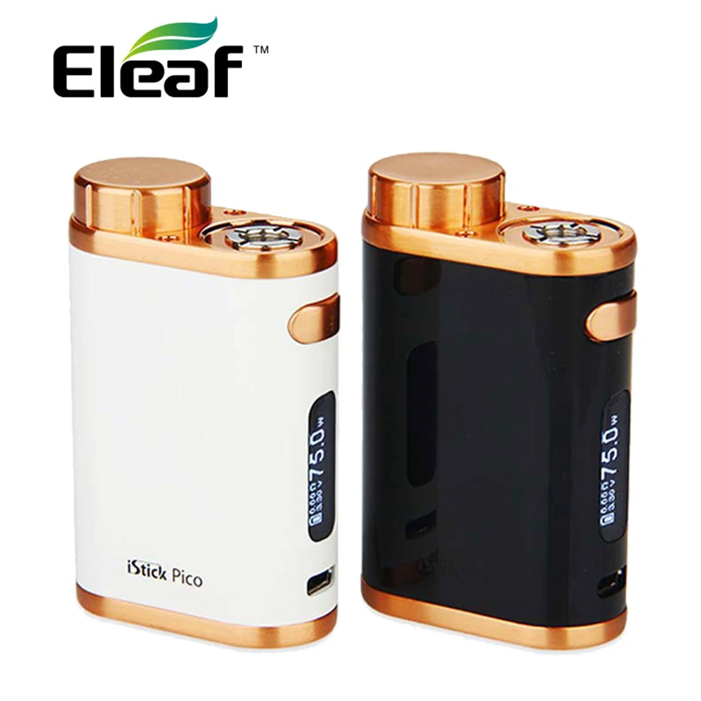 Original Eleaf iStick Pico TC Vape Box MOD 75W Electronic Cigarette Mod Multiple Colors NO Battery istick New Color |
