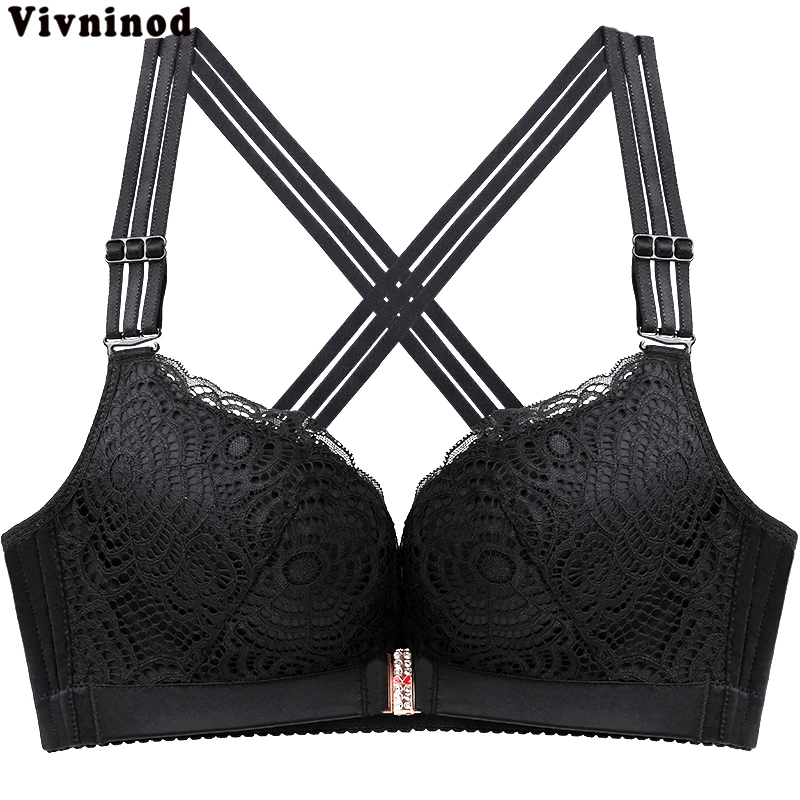 

Женский бюстгальтер без ободка с пряжкой спереди, модный пикантный бюстгальтер большого размера плюс 120de 52, нижнее белье 50 120CDE