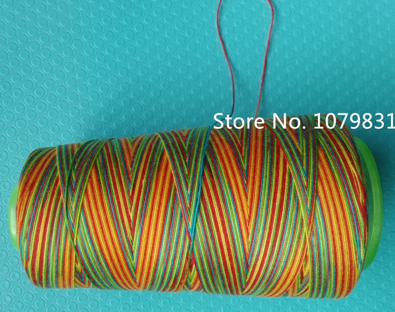 Разноцветная швейная нить из радужного полиэстера разноцветные нити для вязания