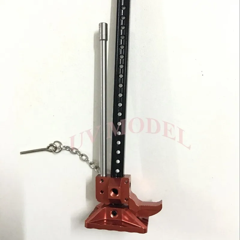 1 шт. RC полностью регулируемый металлический Hi-Lift Jack для 1/10 RC Рок сканеры грузовик внедорожный Красный Высокое качество