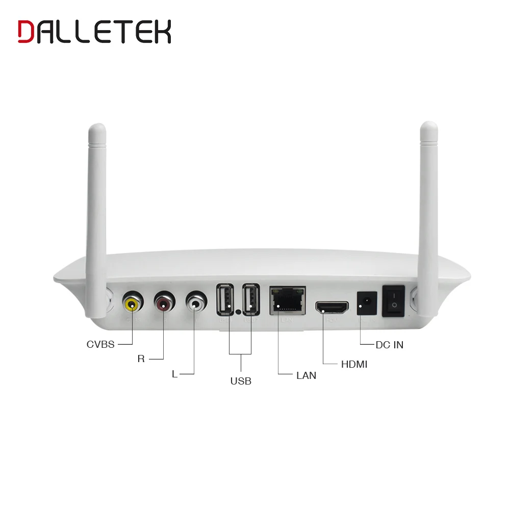 Dalletektv мультимедийный проигрыватель на Android ram 1G rom 8G телеприставка Full HD 1080 P HDMI выход Нагрузка сильный Wifi Tv box