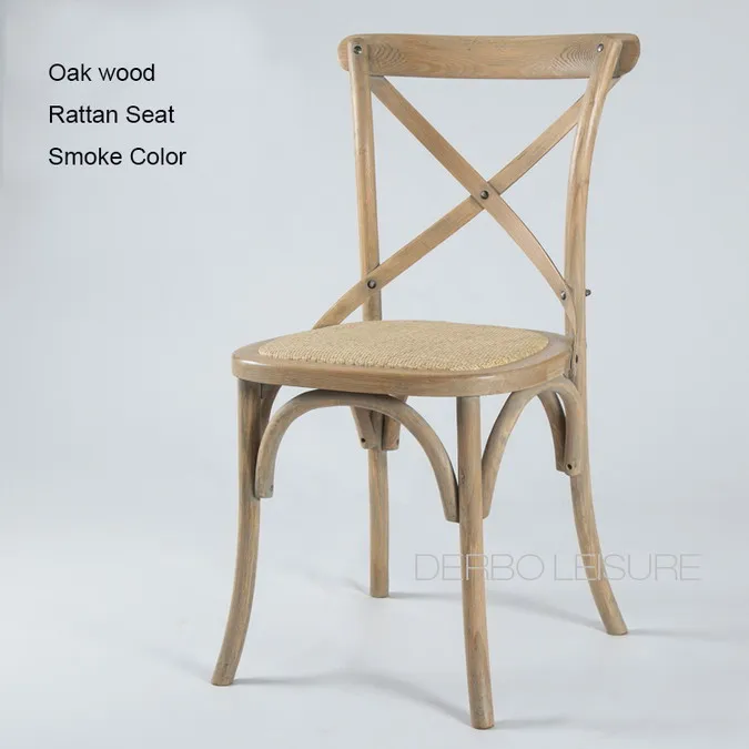 Smoke wood Back Современный классический знаменитый дизайн Лофт модный античный американский кантри стиль твердый деревянный крест назад Обеденный стул со спинкой мебель 1 шт - Цвет: Smoke wood Back