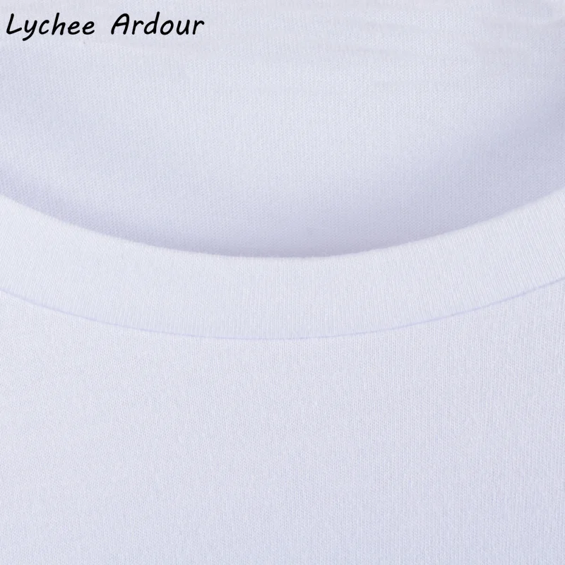 Lychee Ardour женская футболка с принтом в виде сердечек и букв сезон весна лето