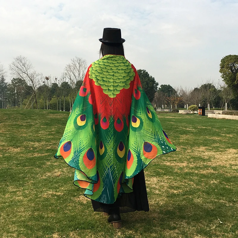 New printed Belly Dance Cloak Wing Belly Dancing Butterfly Wings Beach Skirt Shawl Butterfly Cloak Mantle 197*130 cm 10 Colors
