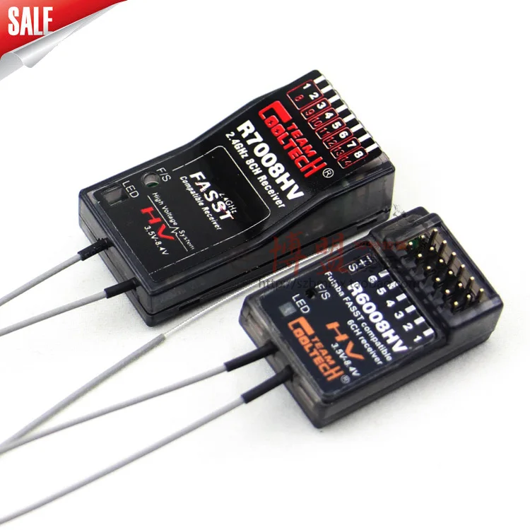 Ресивер Cooltech R7008HV R6008HV 6 каналов 8 совместим с Futaba|fasst receiver|futaba fasst receiverfutaba receiver |
