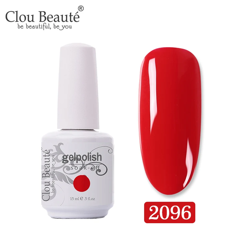 2096 Clou Beaute Gel Nail Polish Top UV LED Gel Nail Art Varnish Hybrid Gel Polish Semi Permanent Vernis Gellak Glitter Gel Lacquer - Цвет: 2096