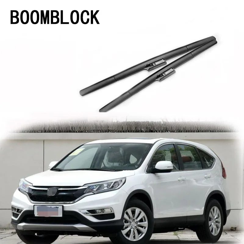 

BOOMBLOCK 2PCS High Quality Front Windshield Wiper Blades For 1995-2016 Honda CRV CR-V Mk1 Mk2 Mk3 Mk4 Accessories