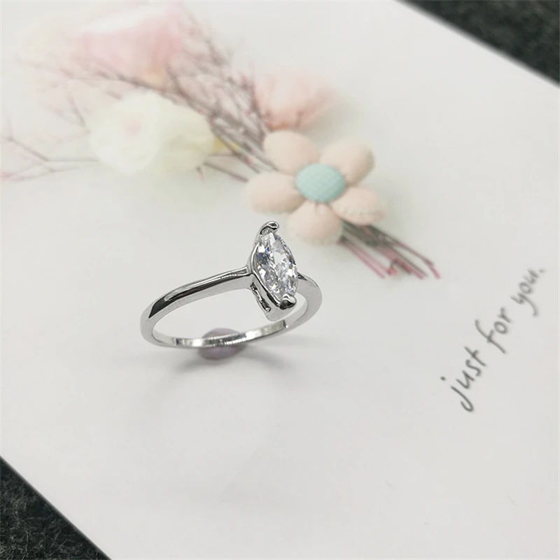 GOINHOT 1 шт. модные золотые серебряные капли воды циркониевые кольца винтажные