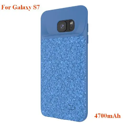 For Samsung S7 4700 мАч/5000 мАч чехол для внешнего резервного зарядного устройства для samsung Galaxy S7 S7 Edge power Bank чехол для зарядки аккумулятора - Цвет: For Samsung S7