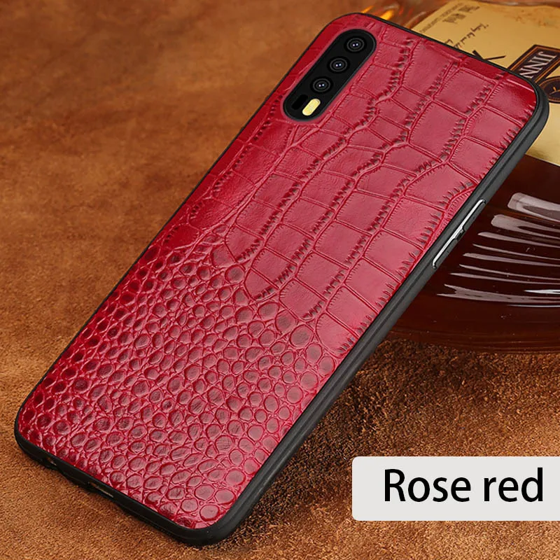 Rose rede Роскошный чехол для телефона huawei mate 9 10 20 lite P10 P20 lite Pro Чехол с текстурой крокодила чехол для Honor 8 8X9 10 задняя крышка - Цвет: Rose rede