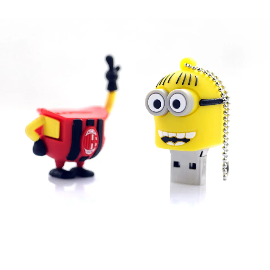 Флэш накопитель USB 64 ГБ 128 Миньоны Барселоны 2 0 флэш 4 8 16 32 подарок для футбольных