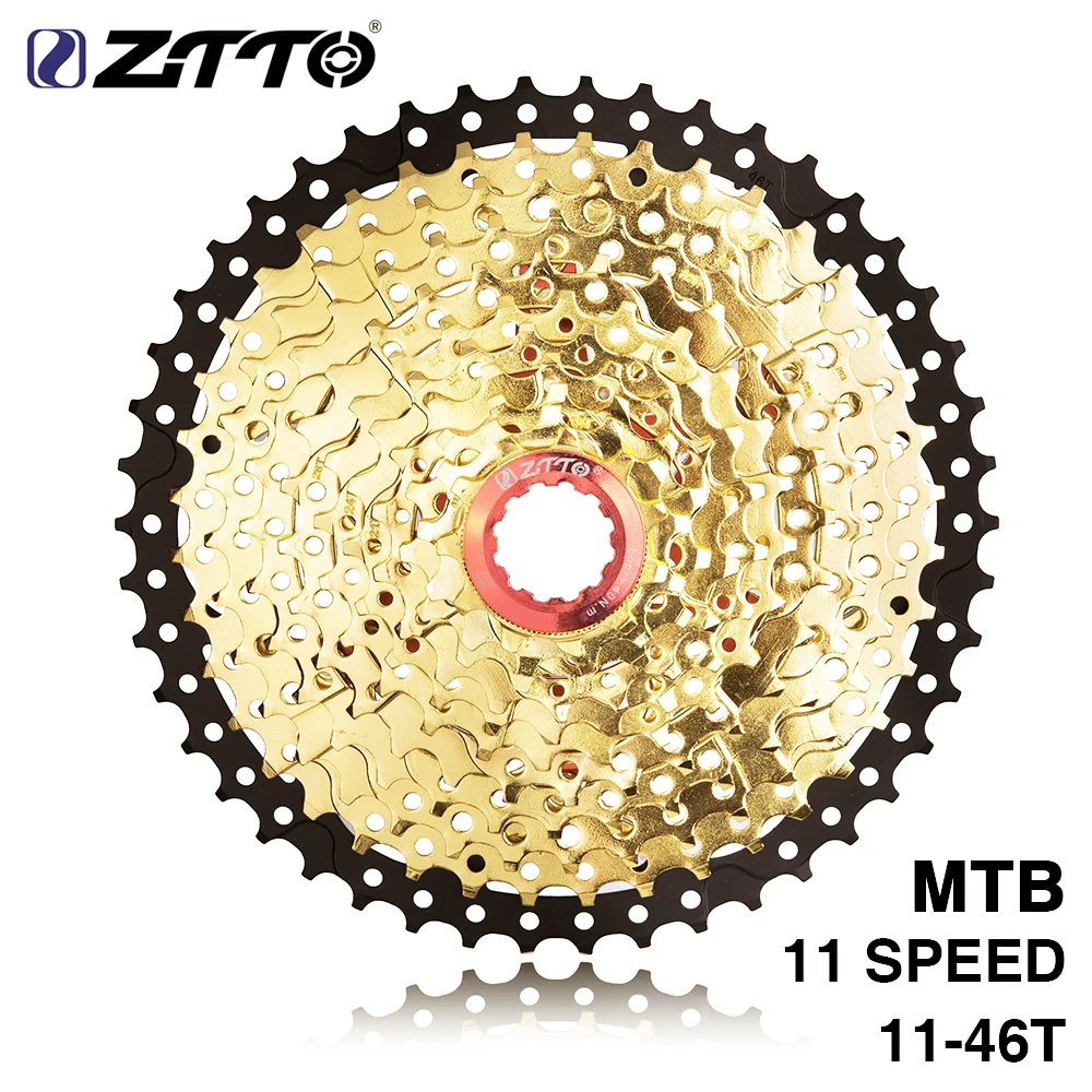 ZTTO 11s 46T SL L Черное золото MTB горный велосипед части велосипеда 11 11 в 22s 11 скорость кассета свободного хода для XT K7 X1 X01 GX NX 1X