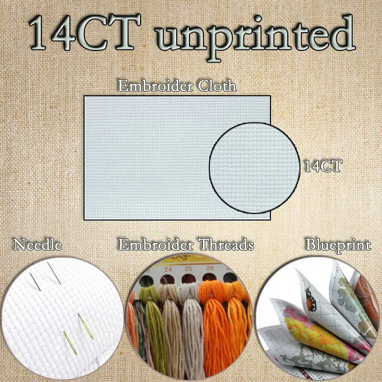 Полиция собака мультфильм diy картина считает Печать на холсте DMC 14CT 11CT Вышивка