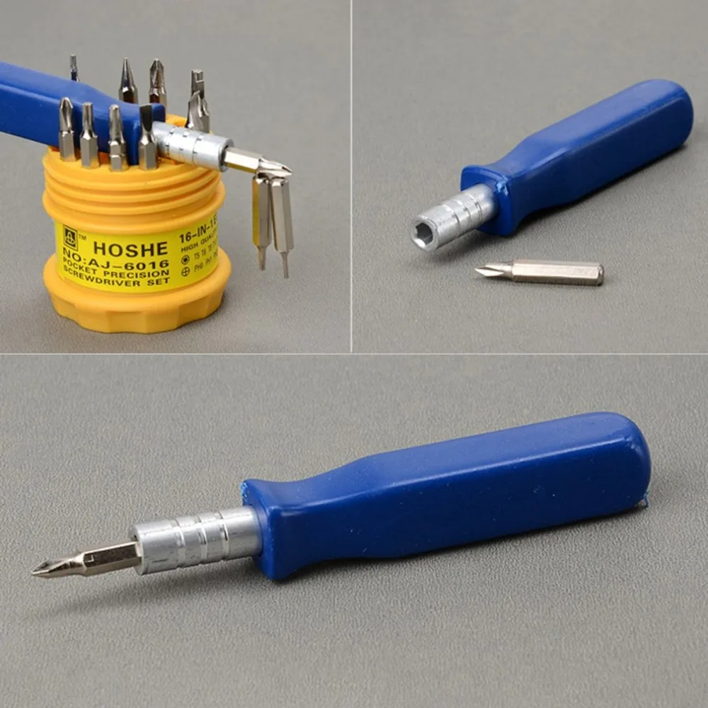16 в 1 электрическая комбинированная ручная отвертка набор открывания инструмент