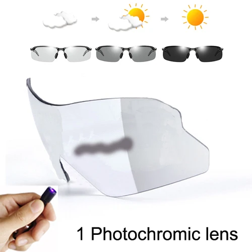 1 Photochromic lens NEWBOLER фотохромные поляризованные линзы велосипедные солнцезащитные очки для спорта на открытом воздухе велосипедный солнцезащитные очки для мужчин женщин MTB велосипед очки близорукость - Цвет: 1 Photochromic lens